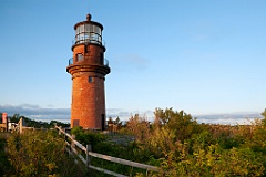 Aquinnah (Gay Head) Lighthouse in Martha's Vineyard, in Massachu